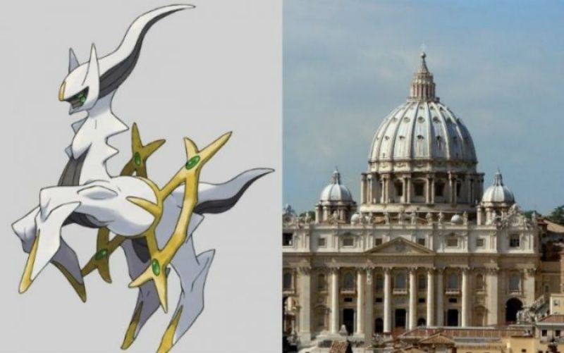Pokemon "deus", Arceus, está no Vaticano, segundo rumores de #PokemonGO