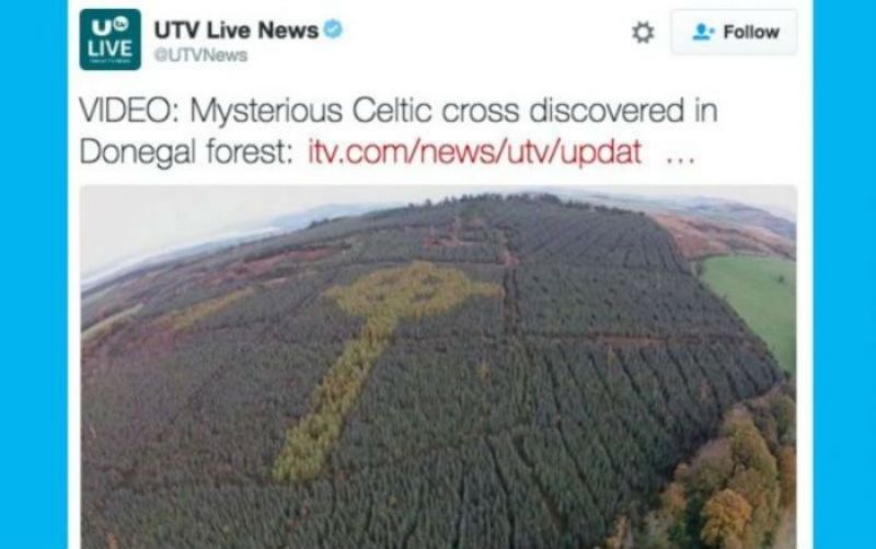 O mistério da cruz celta gigante descoberta em uma floresta da Irlanda