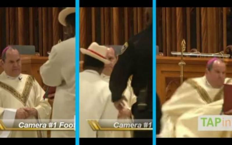 Senhor, tende piedade: Impactante vídeo de um Bispo sendo atacado em plena Missa