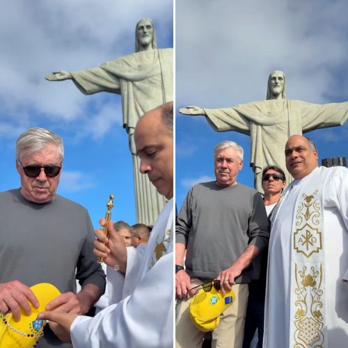 Católico e devoto de Padre Pio: Novo técnico da Seleção visita o Cristo Redentor