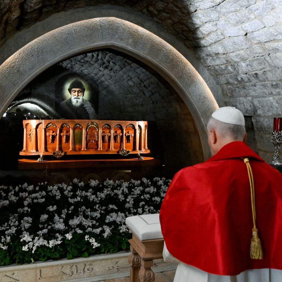 Papa Leão XIV anima os jovens a tomar São Charbel como modelo de santidade