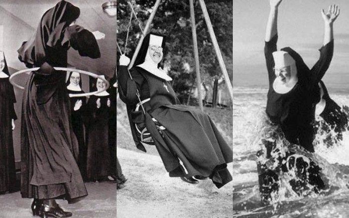 17 fotos antigas de monjas se divertindo santamente