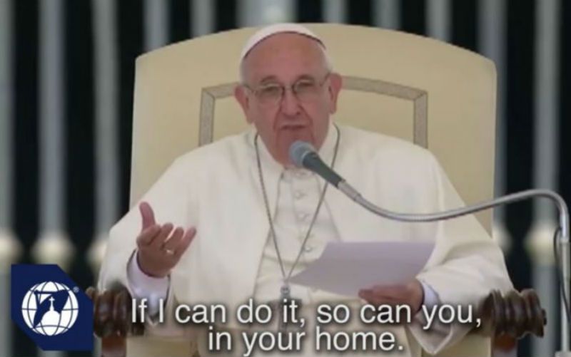 Papa Francisco revela a oração que reza todas as noites antes de dormir