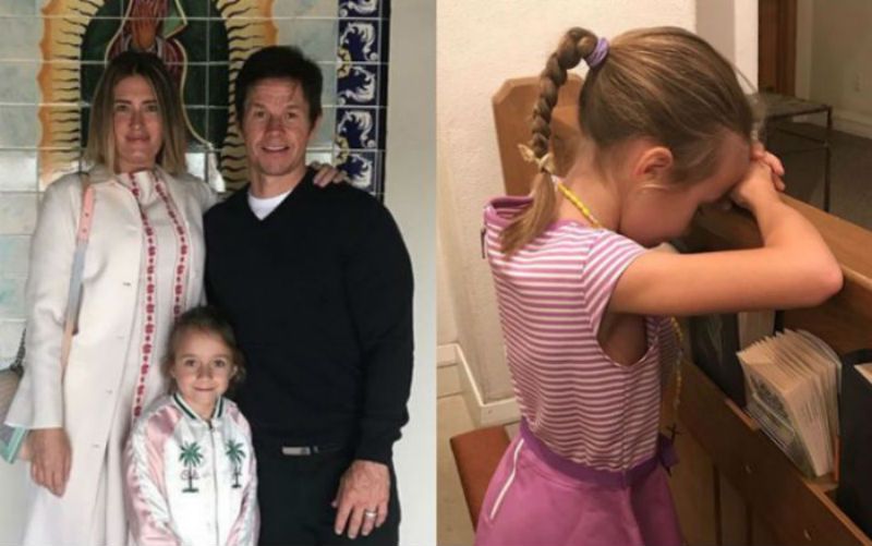 Mark Wahlberg e Esposa celebram a Primeira Confissão da filha no Instagram! (Com fotos)
