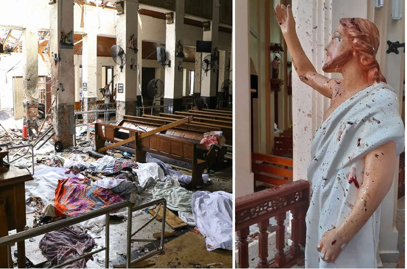 Ataque terrorista contra cristãos no Sri Lanka mata centenas de pessoas durante a Páscoa