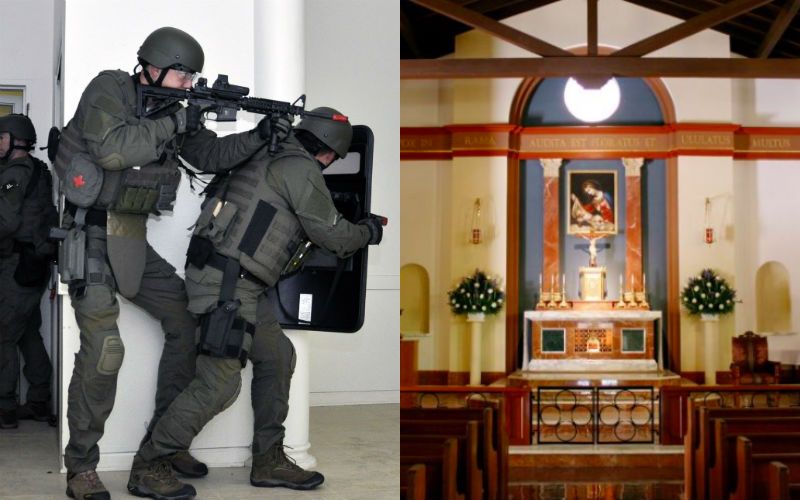 Polícia invade Igreja na Califórnia por causa de falsa denúncia sobre homem armado