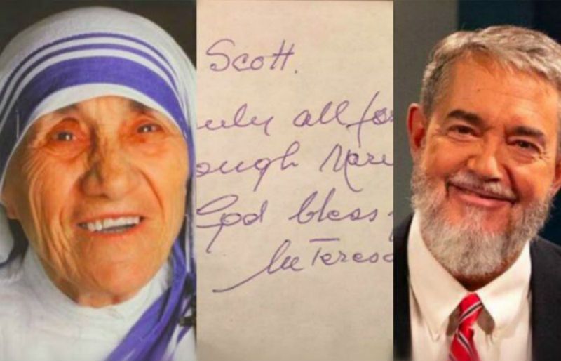 Scott Hahn posta fotos de cartas de Madre Teresa para sua família