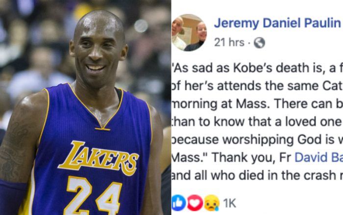 Padre revela que Kobe Bryant assistiu à missa na manhã de sua morte