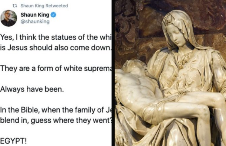Ativista do 'Black Lives Matter' pede a destruição de estátuas de Jesus e Maria e padre exorcista responde
