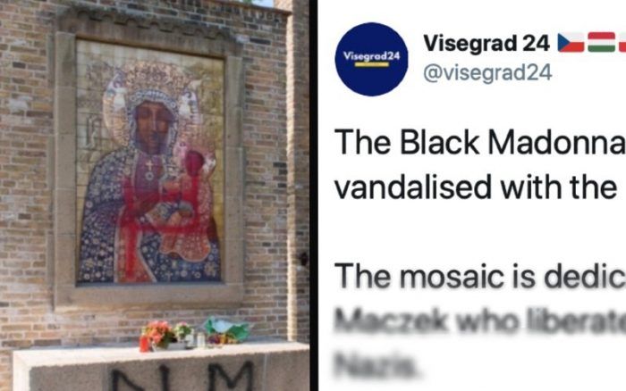 Imagem de Nossa Senhora negra é vandalizada em protesto do Black Lives Matter na Holanda