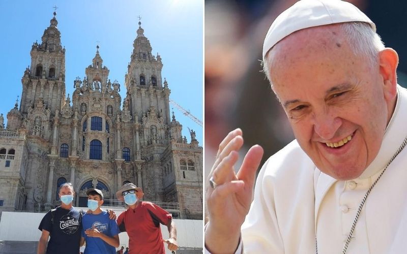 Papa manda carta para jovem com deficiência que peregrinou até Compostela: “Obrigado por nos encorajar a caminhar”