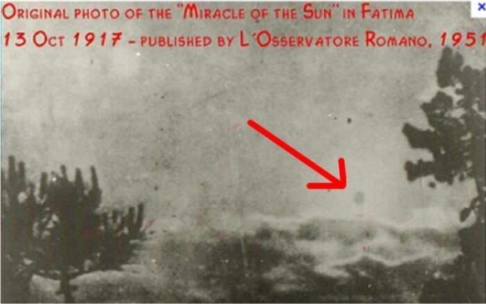 Esta foto é realmente do "Milagre do Sol" em Fátima?