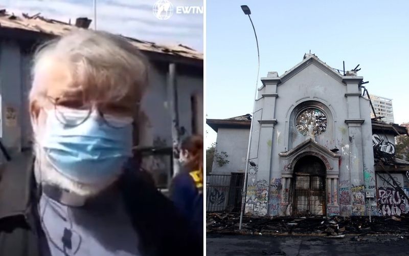 Pároco de igreja destruída no Chile  fala sobre terrível ataque: "A morte e a dor não têm a última palavra"