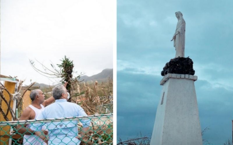 "Realmente impactante": Presidente se surpreende com imagem da Virgem que sobreviveu a furacão