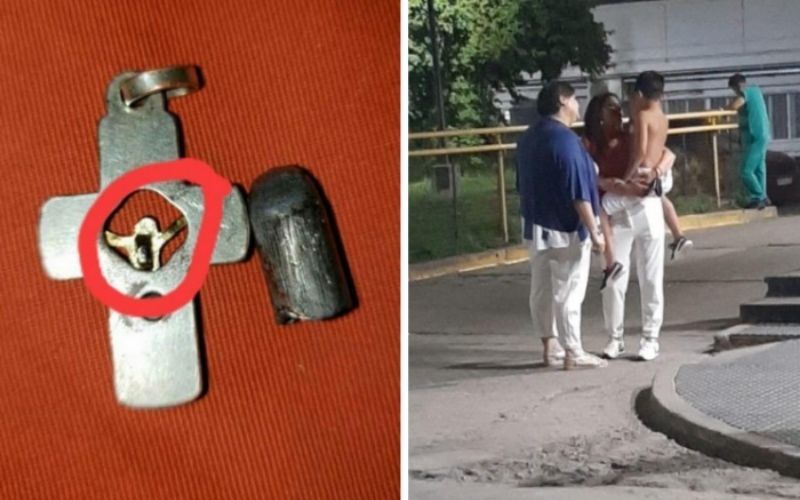 Criança de 9 anos sobrevive milagrosamente à bala perdida graças a um crucifixo
