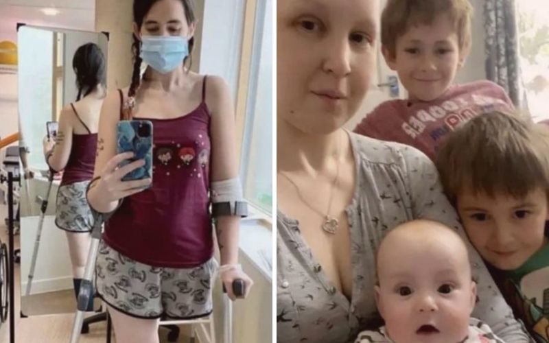 Com câncer, grávida escolhe amputar a perna para poder salvar a vida da filha