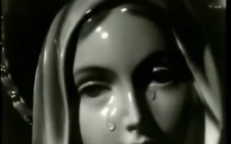 A milagrosa lacrimação da Virgem reconhecida pela Igreja e registrada em um antigo vídeo