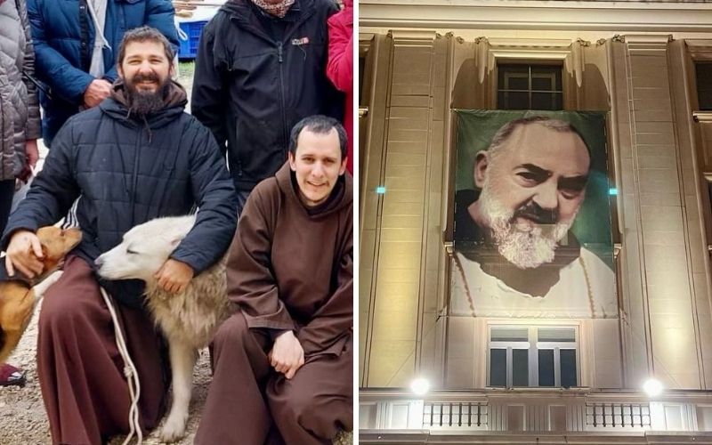 Ator de Transformers faz peregrinação com franciscanos até o Convento de São Padre Pio