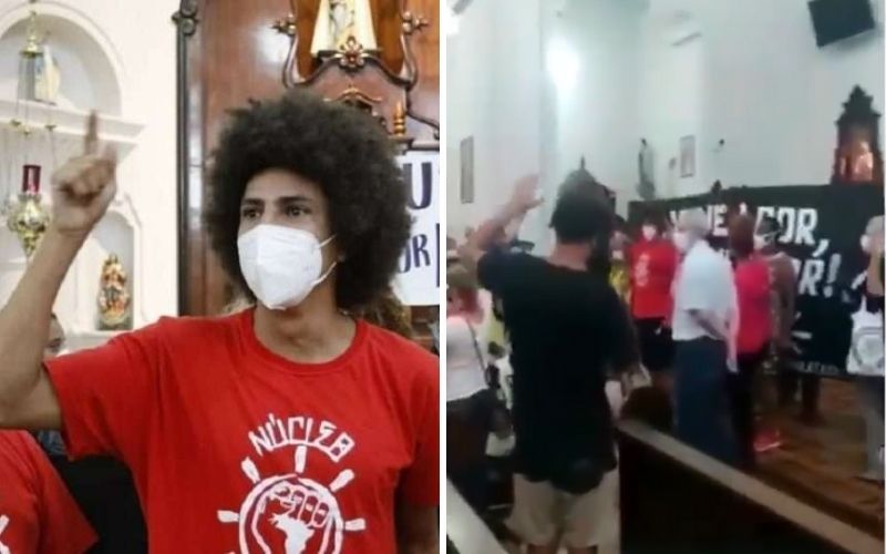 Desrespeito: Vereador petista incita grupo a invadir igreja de Curitiba na hora da missa