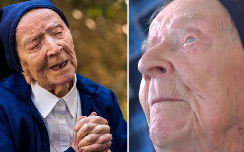 Freira francesa se torna a pessoa mais idosa do mundo; e este é seu segredo para a longevidade!