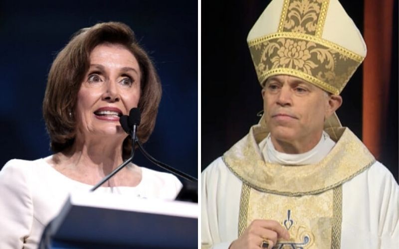 Arcebispo diz que Nancy Pelosi não pode receber Eucaristia até parar de apoiar o aborto