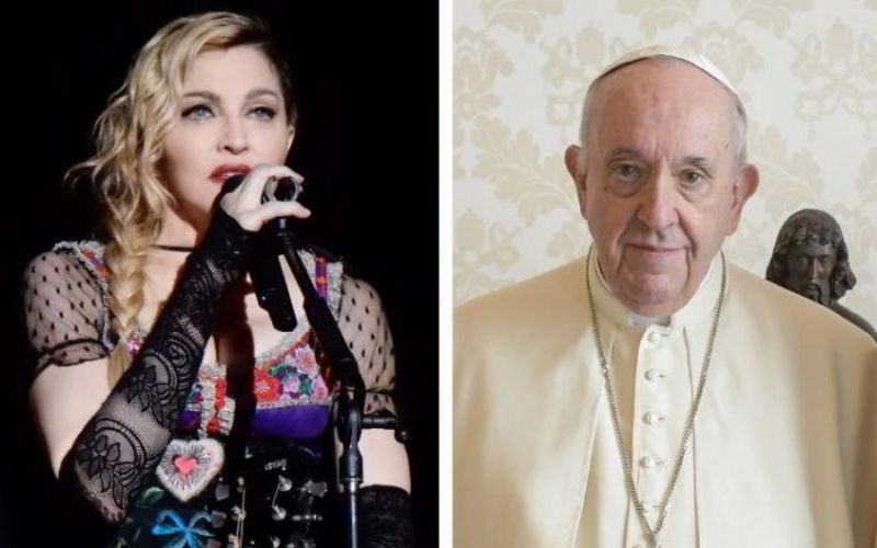 Madonna faz inusitado pedido ao Papa Francisco e padres respondem