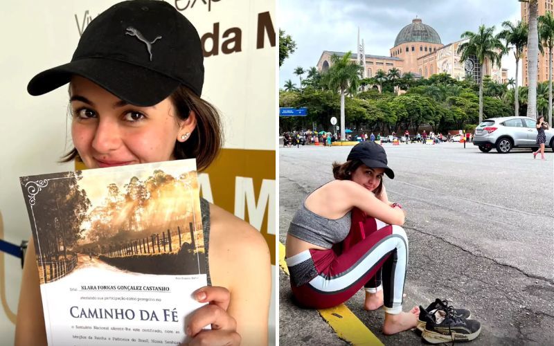 Klara Castanho caminha 130 km até Santuário de Aparecida e faz relato inspirador
