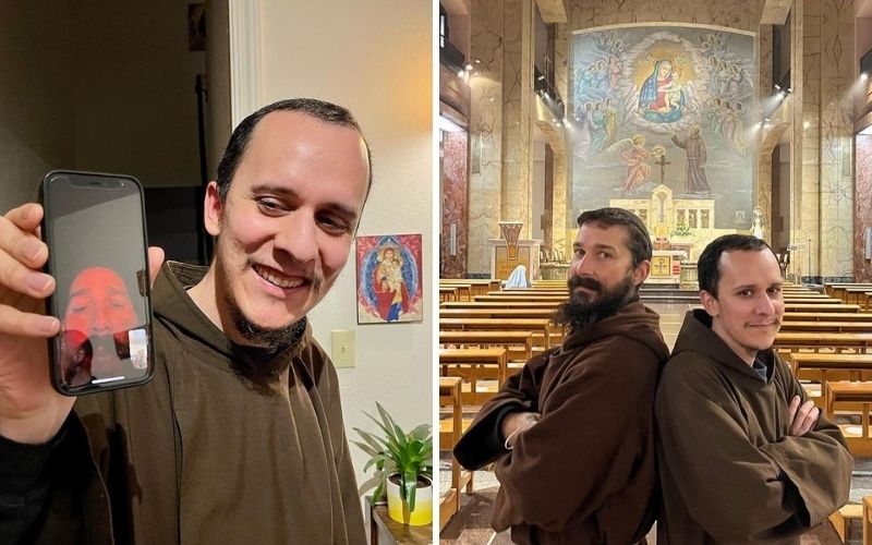 Ator que interpretará Pe. Pio em novo filme surpreende participantes em retiro franciscano
