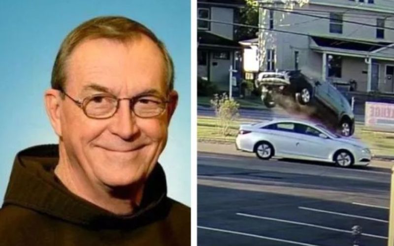 Anjo da guarda em ação? Padre se salva de grave acidente; veja o impressionante vídeo!
